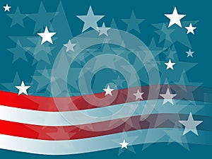 Abstract Stars and Stripes Graphic