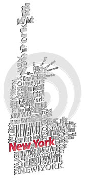 Abstract statue of liberty