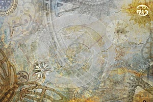 Abstract Steampunk Background