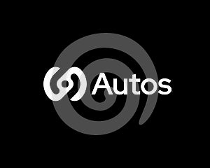 Abstract steering wheel logo icon design modern minimal style illustration. Car auto vector emblem sign symbol mark