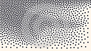 Abstract Stipple Spray Paint Point On Paper Vector