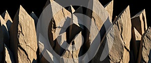 Abstract Stone Formation Sharp, Jagged Rock Texture