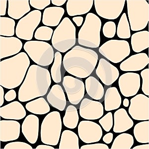 Abstract Stone Wall Pattern Vector Texture Illustration