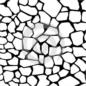 Abstract Stone Wall Pattern Vector Texture Illustration