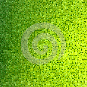 Abstract stony mosaic tiles texture background - highlight green color gradient
