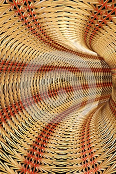 Abstract straw tunel photo