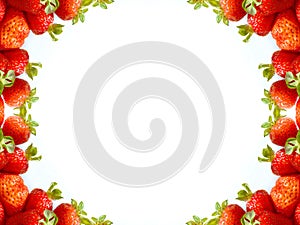 Abstract strawberry frame