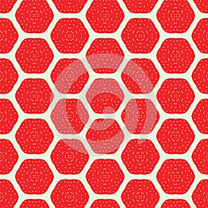 Abstract strawberry seamless pattern