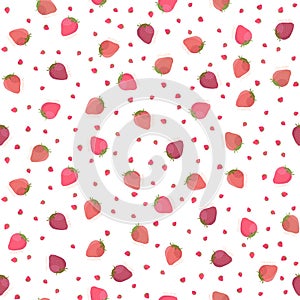 Abstract strawberry texture. Seamless pattern.