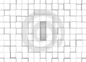 building blocks number0, 3D illustration