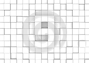 Building blocks number9, 3D illustration photo
