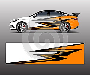 Abstract stripe for racing car wrap, sticker, and decal design vector