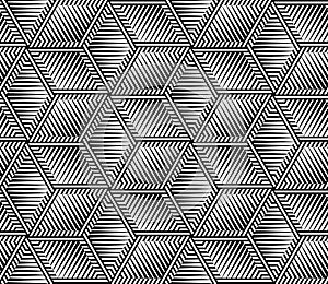 Abstract Striped Vector Seamless Pattern