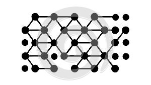 Abstract Structured Network Lines, vector design Generative AI
