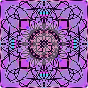 Abstract style pattern - symmetry shape pattern background