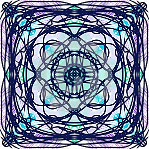 Abstract style pattern - symmetry shape pattern background