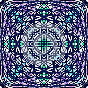 Abstract style pattern - symmetry shape pattern background