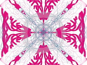 Abstract style pattern - symmetry shape pattern background