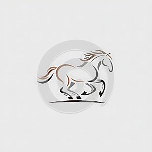 Abstract Stylized Image Of A Running Horse