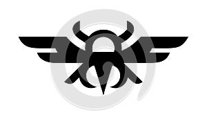 Abstract Stylized Insect Icon Vector for Unique Branding, vector design Generative AI