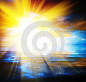 Abstract sun background