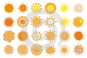 Abstract sun, flower, sunflower or mandalas flat icon design for decoration on summer and nature sky concept