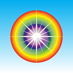 Abstract sun symbol