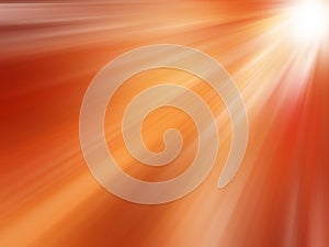 Abstract Sunbeams: Orange summer rays background