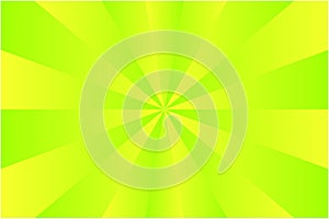 Abstract sunburst pattern, light green and yellow ray colors. Vector illustration, EPS10. Geometric pattern.