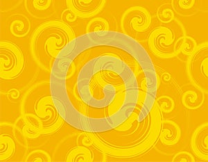 Abstract sunny swirls.