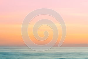 Abstract sunrise sky and ocean nature background