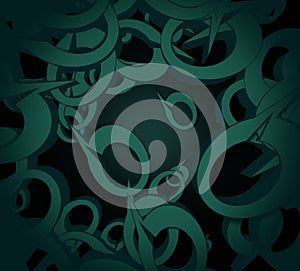 Abstract surface with bubblespeech