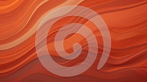 Abstract Surface Waves: Wavy Textures In Orange Background