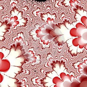 Abstract surreal background / fractal red photo