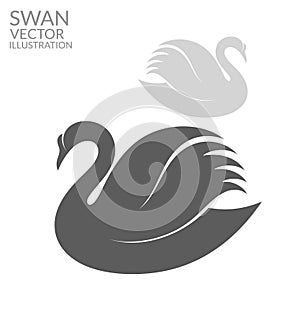 Abstract swan