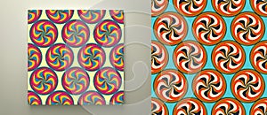 Abstract swirl background. Seamless pattern. Cover design template. Vector illustration
