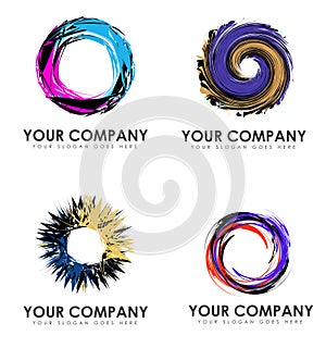 Abstract Swirl Business Logos