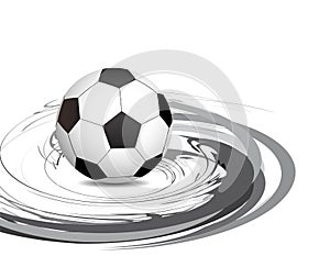 Abstract swirl football