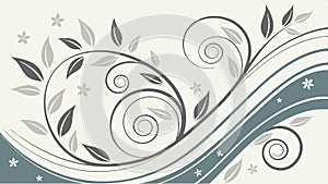 Abstract swirl pattern, dynamic and modern art background texture vector design Generative AI