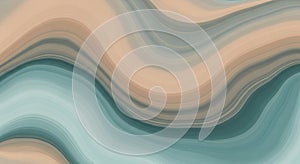 Abstract Swirl Pattern Wave Background Light Blue Beige Teal Smooth Elegant Texture