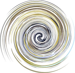 Abstract swirl shape for prints on T-shirts or textiles