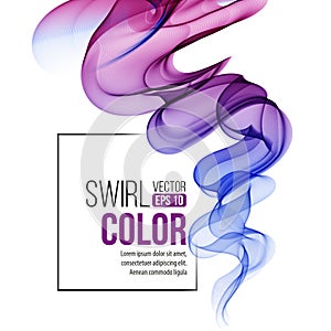 Abstract swirl violet background. Vector