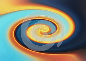 Abstract Swirl of Warm and Cool Colors Creates a Dynamic Visual Effect