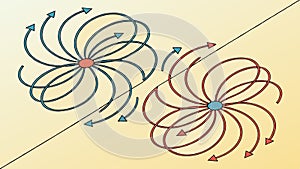 Abstract Swirling Arrows Dynamic Flow Pattern Vector, vector design Generative AI