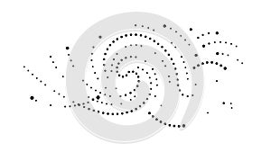 Abstract Swirling Dot Pattern, Dynamic Motion Design, vector design Generative AI