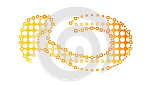 Abstract Swirling Dots Pattern, Digital Flow, vector design Generative AI