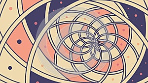 Abstract Swirling Geometric Pattern, Dynamic Art, vector design Generative AI