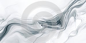 Abstract Swirling Gray and White Marble Pattern