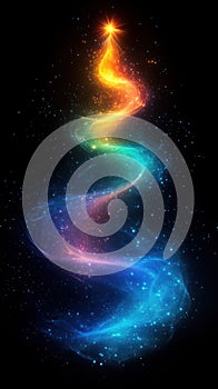 Magical Cosmic Christmas Tree