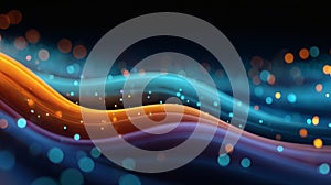 Abstract Swirling Light Patterns with Colorful Bokeh Effects